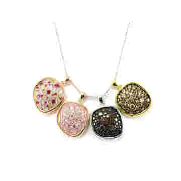 Special Design and Delicate 925 Sterling Silver CZ Stones Colorful Pendant Wholesale P5009